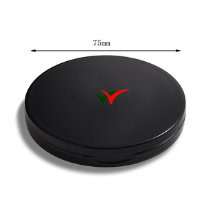 Cá Nhân Màu Đen Nhựa Nhỏ Gọn Vòng Nhỏ Gấp Xách Tay Trang Điểm Túi Gương Đôi Bên Mỹ Phẩm Gương - Product Image 6