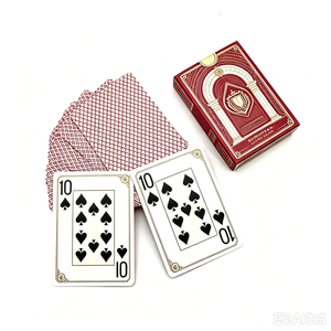 Baraja de Cartas de Póker Personalizadas de Lujo, de Papel, PVC, Plástico, Impermeables, con Logotipo Personalizado, Impresión a Todo Color, para Juegos de Casino - Product Image 2