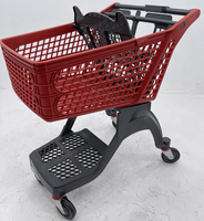 Chariots de supermarché Hong He chariots pliants en plastique chariots métalliques