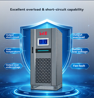 UPS Frekuensi Rendah SKE 384VDC 380VAC 80KVA Tiga Fasa 64KW Panel Sentuh LCD 7' UPS Online Industri untuk Medis