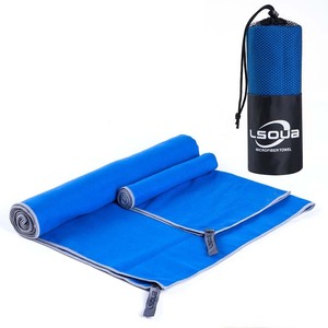 Toalla de playa y Deporte de microfibra de alta calidad de secado rápido y venta caliente con etiqueta colgante tejida - Product Image 2