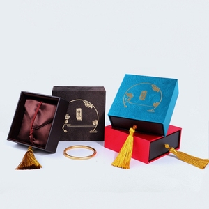 Se Aceptan Cajas de Joyería Personalizadas con Borlas, Caja de Joyería de Estilo Chino, Cajas de Joyería con Logotipo - Product Image 1