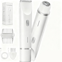 Rasoir électrique double tête pour femme, épilateur sans douleur, tondeuse rotative pour le corps, le visage et les jambes, usage domestique