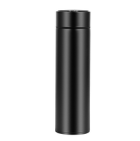 Bouteille d'eau intelligente en acier inoxydable personnalisable avec logo, affichage de la température, écran tactile LED, usage domestique, isolation thermique 450-500 ml