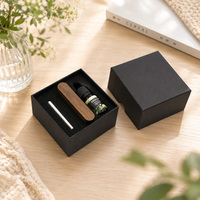 Diffuseur de parfum pour voiture en bois de noyer noir, style minimaliste japonais et coréen, longue bande, éliminateur d'odeurs pour voiture neuve