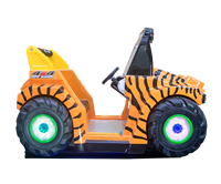 MSKY Machine de jeu vidéo de course automobile pour enfants, à monnayeur, tout-terrain, en fibre de verre, pour usage intérieur, équipement de divertissement familial