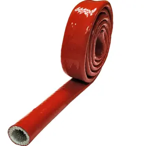 JDD tubo idraulico tubo di protezione Silicone gomma fibra di vetro tubo resistente al fuoco manicotto in fibra di vetro 80mm