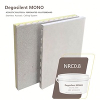 Système monolithique de plafond acoustique intégral en plâtre acoustique sans joint, super lisse, faux et esthétique