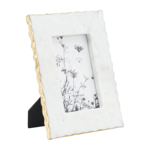Cornice Decorativa Moderna in Marmo 4x6, Cornice per Foto da Tavolo, Elegante Cornice Rettangolare Glamour - Product Image 2
