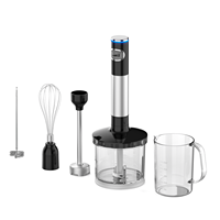 Lames en acier inoxydable bouton poussoir contrôle 500ml capacité cuisine ménage main bâton mélangeur