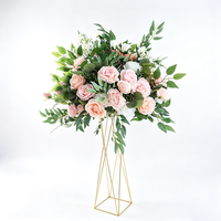 Boule de fleurs artificielles mélangées pour décoration de fêtes, vente en gros, décoration intérieure, boule florale