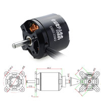Moteur Brushless SURPASS HOBBY C5065 435KV 335KV pour Drone FPV de Course Longue Portée, Avion et Multicoptères RC en Métal