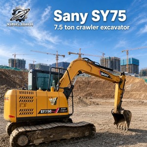 Miniexcavadora Sany SY75 SY75C Nueva de Alta Calidad a Precio Económico, SY135 SY155C Usada de 7.5 Toneladas - Product Image 1