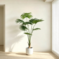Grand palmier artificiel tropical en plastique, écologique, pour intérieur et extérieur, décoration intérieure pour la maison, le bureau et les espaces commerciaux