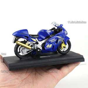 Modelo de coche 1/18 aleación deslizante motocicleta modelo Metal coche fundido a presión simulación vehículo venta al por mayor colección ornamento para juguete de niños - Product Image 1