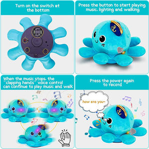 Jouet de pieuvre électrique à commande vocale <span class=keywords><strong>Funky</strong></span> Hot-Selling avec lumières, <span class=keywords><strong>musique</strong></span> et enregistrement pour les enfants - Product Image 5