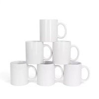 Vente directe usine – Tasse en céramique blanche classique écologique de 11 oz, revêtement par sublimation, compatible lave-vaisselle et micro-ondes, pour cadeaux promotionnels
