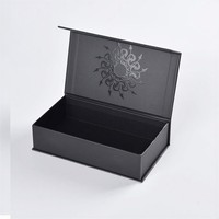 Boîte à rabat magnétique personnalisée, rectangulaire, noir mat, pour cadeaux de luxe, pour emballage de parfum, boîte cadeau, fabrication directe