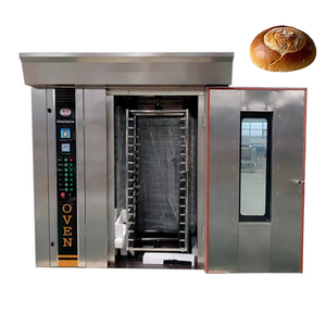 Heavy Duty 64 Tray Rotary Rack Oven Grado comercial para panaderías de producción de pan en masa - Product Image 6