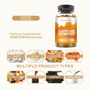 ヤニグロー OEM ODM 天然カフェイン グミ 60粒入り 大人用サプリメント エネルギーと集中力向上のため - Product Image 5
