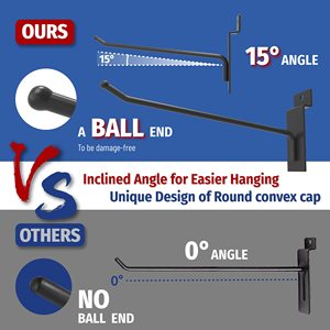 Good Quality Slatwall <b>Hooks</b> Shelftop Merchandising <b>Hook</b> Pegboard <b>Hanging</b> <b>Hook</b> - Product Image 6