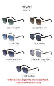 <span class=keywords><strong>Lunettes</strong></span> <span class=keywords><strong>de</strong></span> soleil tendance Partagas, design personnalisé, logo carré en métal, double pont, protection UV400, <span class=keywords><strong>lunettes</strong></span> <span class=keywords><strong>de</strong></span> soleil pour hommes - Product Image 5