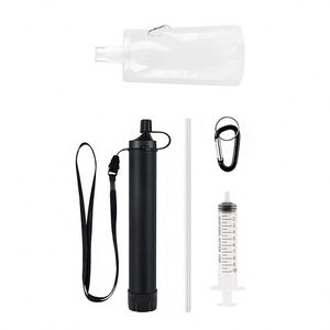 Kit de survie pour le camping et la randonnée en plein air, filtre à eau à 99,99 %, équipement d'urgence, paille filtrante à eau personnelle - Product Image 1