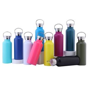 Botella de Agua de Acero Inoxidable 304 de Boca Ancha, Aislada, Estilo Americano, para Deportes, Actividades al Aire Libre, Ciclismo y Senderismo - Product Image 1