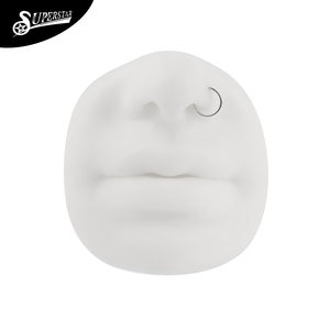 New Design 14K Solid <strong>Gold</strong> Nose Nail Curved L Shape Pin CZ Cartilage Ear Lip Studs Septum Ring Helix Body Piercing <strong>Jewelry</strong> - Product Image 2