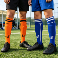 Chaussettes de football athlétiques personnalisées avec logo, antidérapantes, respirantes, rembourrées, fines, tricotées pour hommes, femmes, enfants, sports d'équipe, vente en gros