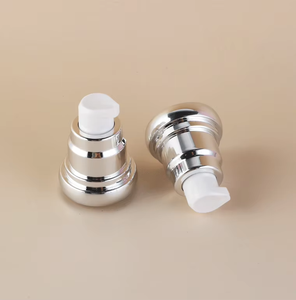 Flacon pompe airless de luxe 15ml 30ml 50ml avec capuchon parapluie, contenant cosmétique sous vide pour fond de teint, sérum, lotion, capuchon argenté - Product Image 5