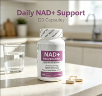 Capsules NAD+ haute puissance, étiquette privée OEM, capsules NAD+ et Resvératrol pour la santé et la vitalité cellulaires