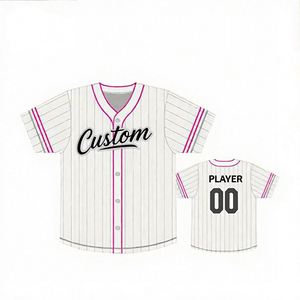 Maillot de baseball personnalisé pour adulte, respirant, grande taille, impression personnalisée par sublimation, vente en gros - Product Image 1