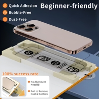 Protection d'écran en verre trempé transparent ultra-fin 2.5D anti-rayures 9H pour iPhone 16 Pro (Stock US)