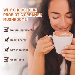 Crema de café probiótica con 6 hongos adaptogénicos orgánicos con cola de pavo Shiitake Reishi MCT aceite de vainilla crema de café - Product Image 3