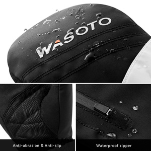 Gants de ski chauffants électriques <span class=keywords><strong>à</strong></span> écran tactile 7,4 V, alimentés par <span class=keywords><strong>batterie</strong></span>, imperméables, antidérapants, mitaines chauffantes pour le snowboard et la randonnée - Product Image 4