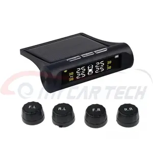 2021 Hot-verkoop Vervangende Auto Bandenspanning Solar Klep Lcd-scherm Exteral Monitor Sensor Tpms Tire Sensor Gauge Monitoring