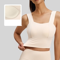 Soutien-gorge de sport Yutuo personnalisé respirant avec larges bretelles, dos élégant, maintien élevé, anti-choc et anti-affaissement pour la course, le fitness et le yoga