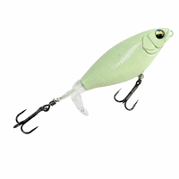 Leurre de pêche à hélice arrière LUSHAZER 80mm 90mm, leurre dur flottant pour surface, pour achigan, brochet, perche, avec hameçon triple, pour lancer en surface