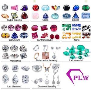 777 # champagner farbe Oval cut Synthetische Morganite edelsteine mit großhandelspreis - Product Image 6