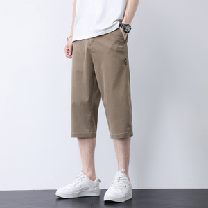 Casual <strong>Pants</strong> for Men New Loose Straight Men's Casual <strong>Pants</strong> Personality <strong>Three</strong> <strong>Quarters</strong> <strong>Pants</strong> - Product Image 2