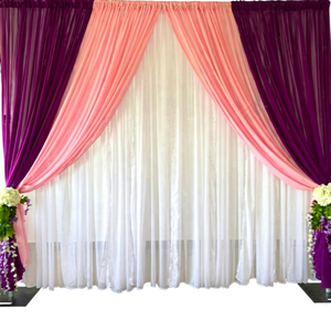 Hot Selling Pipe and Drape Aluminum Pipe an Drape <b>Frame</b> Telescopic <b>Backdrop</b> Stand Kit for Wedding Decoration - Product Image 1