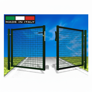 Cancello da Giardino Verde 300x100 cm per Uso Domestico, Lunghezza 10 Piedi, Telaio 35/40 mm con Rete Saldata 50x50x4 mm, 46 kg - Product Image 1