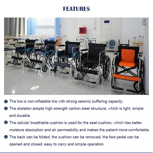 BIOBASE Fauteuil roulant Matériel médical hospitalier 100KG Fauteuil roulant manuel <span class=keywords><strong>pour</strong></span> handicapés et personnes âgées - Product Image 3