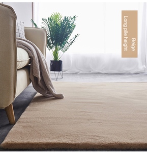 <span class=keywords><strong>Tapis</strong></span> moderne en fausse fourrure de lapin, accessoire doux et confortable, <span class=keywords><strong>rond</strong></span>, fait Machine, pour le salon - Product Image 5
