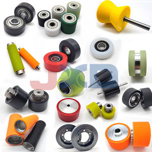 The surface grooved <b>polyurethane</b> roller is anti-slip and accurately positioned suitable for conveying and traction equipment - Product Image 6