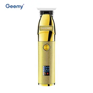 GM872 Gold Cordless Barber Hair Products New Design 0 MM Baldness Knife Shaving Geemy Barber Equipment and Supplies