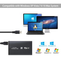 Casing Eksternal Hard Drive USB 3.0 HDD 2.5 Inch SSD, Mendukung UASP