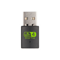 Adaptador WiFi USB 2.0 de Alta Velocidad para Oficina, 300Mbps, RTL8192FM, Dongle Inalámbrico para Computadora con Windows