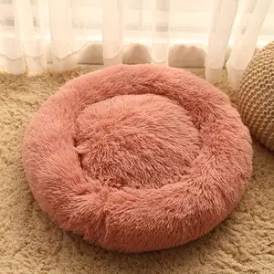 Hot selling factory supplier custom removable cover wholesale pet beds accessories plush dog bed sofa pet product bed for dog ca